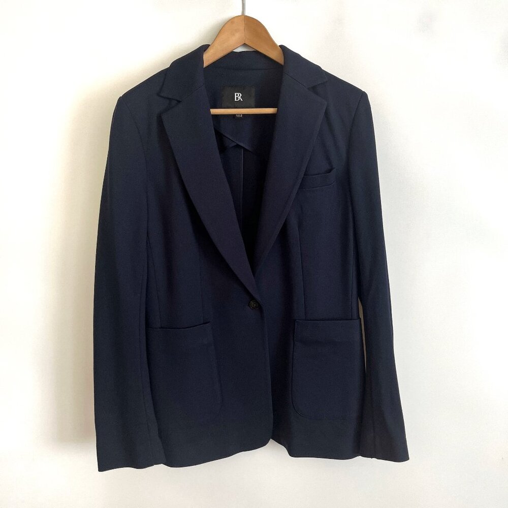 Banana Republic Everywhere Ponte Blazer and Pant Size M Navy Blue